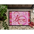 thumbnail image 3 of Carolines Treasures PJC1115MAT Love Is A Circle Tapis de la Saint-Valentin Intérieur & Extérieur - 18 x 27 Po., 3 of 4