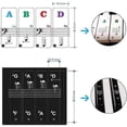 thumbnail image 2 of Removable piano keyboard stickers, black and white key note stickers, 49/61/54/88 key stic, 2 of 5