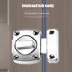 thumbnail image 3 of Pestillo de puerta corredera de aleación de zinc Cerradura de puerta de seguridad para el hogar en ángulo recto (Plata) Likrtyny Para estrenar, 3 of 9