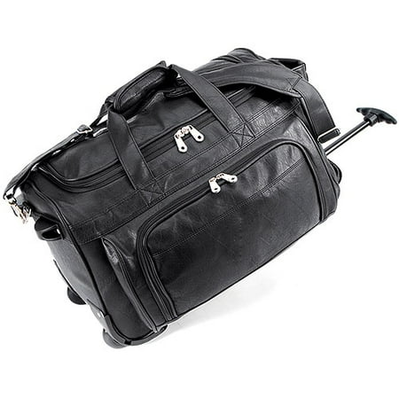 U.S. Traveler FAA Approved Carry-On Rolling Duffel Bag, Black