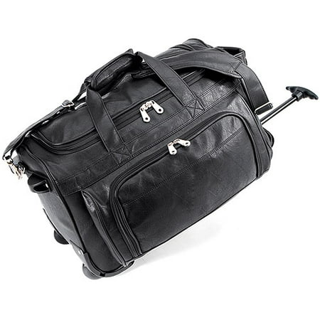 U.S. Traveler FAA Approved Carry-On Rolling Duffel Bag, Black - 0