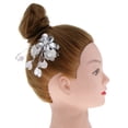 thumbnail image 2 of Pinzas para el cabello Hugo Joyería de la flor del pelo Nupcial Perla Cristal, 2 of 10