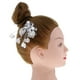 thumbnail image 2 of Pinzas para el cabello Hugo Joyería de la flor del pelo Nupcial Perla Cristal, 2 of 10