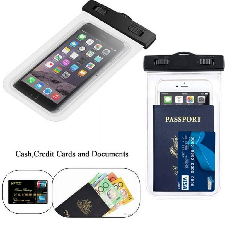Waterproof pouch for phone and outlet passport