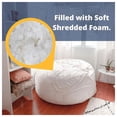 thumbnail image 4 of Ultimate Sack 6000 6-Foot Bean Bag Chair Oversized Foam Lounger, Navy Fur Cover, 4 of 7