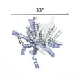 thumbnail image 3 of Holiday Time Sassy Santa Curly Gift Bows in Blue, White, and Silver, 4 Count, 3 of 5