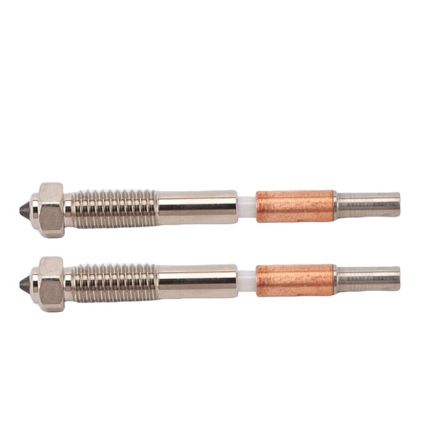 Boquilla Integrada Para Impresora 3D De 2 Piezas, Boquilla Bimetálica De Acero Endurecida Con Aislamiento Cerámico Para QIDI PLUS 4, ABS PETG PLA TPU PP PC Fibra De Carbono