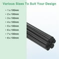 thumbnail image 7 of Uxcell 10-Pack Carbon Fiber Rods, 100mm Length 4mm Dia Carbon Fiber Solid Matte Pole, 7 of 7