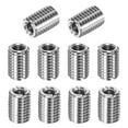 thumbnail image 1 of Uxcell 10-Pcs Adaptateurs Filetage Manchon Réducteur Écrou M10x1.5 Mâle à M6x1 Femelle 15mm H Écrou Vis Réducteur, 1 of 7