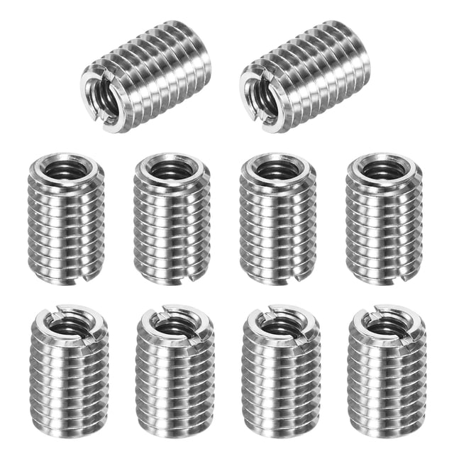 Uxcell 10-Pcs Adaptateurs Filetage Manchon Réducteur Écrou M10x1.5 Mâle à M6x1 Femelle 15mm H Écrou Vis Réducteur