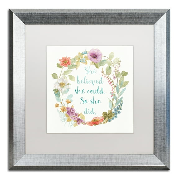 Trademark Art Typography Framed Art Print, by Lisa Audit