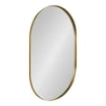 thumbnail image 1 of Kate and Laurel Rollo Midcentury Capsule Wall Mirror, 20 x 30, Gold, Decorative Oval Mirror for Wall, 1 of 7