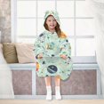 thumbnail image 7 of FORMRS Wearable Blanket Hoodie with Sleeves for Kids Cozy Flannel Sweatshirt, Space Patterns, 7 of 7