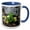 Blue/White, variant on 3drose, Norway. Glacier Buttercup Flora on the Tundra - Eu21 Fno0167 - Fredrik Norrsell, 11oz Mug