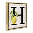 thumbnail image 4 of Stupell Industries H with Lemon Letter Food & Beverage Painting Gold Floater Framed Canvas Art Print Wall Art, 25 x 25, 4 of 10