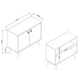 thumbnail image 3 of Manhattan Comfort Amber 1-Shelf Engineered Wood Accent Cabinet in Natural, 3 of 3
