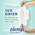 Always Pure Cotton Feminine Pads With WIngs, Size 1, Regular Absorbency
