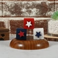 thumbnail image 5 of SLYNSHome 4th of July Decorations Red White Blue Layered Tray Ornament Independence Day America Flag Stars Patriotic Accessories for Home Office, 5 of 7