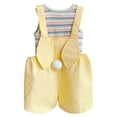 thumbnail image 5 of Easter Outfit for Girls Sleeveless Striped Tank Top and Overalls 2 Peice Summer Outfit Set Dress up Party Outfit Kids Outfits Girls 6-7 Years, 5 of 9
