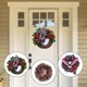 thumbnail image 1 of Wreath for Front Door, 2024 Upgrade 4th of July Patriotic Wreath Holiday Deco, 1 of 5