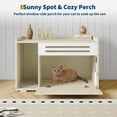 thumbnail image 4 of Soonbuy Cat Litter Box Enclosure Furniture, Hidden Litter Box Cabinet, Indoor Cat Washroom, Pet House, Side End Table, Dog Proof Hideaway Kitty Litter Box Enclosure, 4 of 8