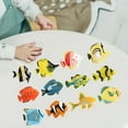 thumbnail image 4 of 12Pcs Animal Model Miniature Statues Mini Figurines Models for Bedroom , Tropical Fish, Packing Size: 15x15x2cm, 4 of 8