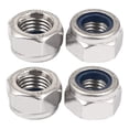 thumbnail image 1 of Unique Bargains M12 Thread 1.5mm Pitch Nylock Self-Locking Nylon Insert Hex Lock Nuts 4pcs, 1 of 1