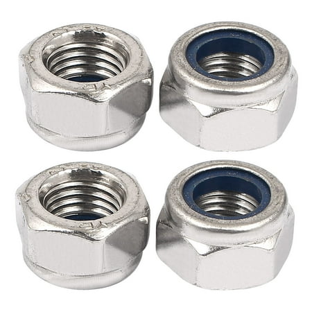 

Uxcell M12 Thread 1.5mm Pitch Nylock Self-Locking Nylon Insert Hex Lock Nuts (4-pack)