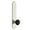 Polished Nickel, variant on Grandeur 851007 Arc Solid Brass Tall Plate Right Handed Privacy Door Knob Set - Brass