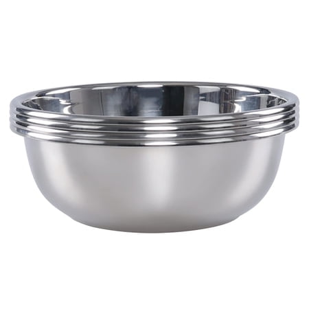 CadineUS Stainless Steel Bowls Set of 4 Metal Mixing Bowls Set Prep Bowl