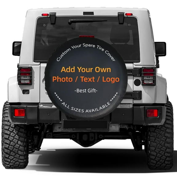 Generic Car Spare Tire Protection Cover - Customize with Photo / Text / Logo