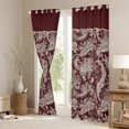 thumbnail image 3 of Homewish Bohemian Paisley Blackout Curtains Set of 2 (52x84 Each) for Female Men Adults,Traditional Floral Flower Window Curtains,Boho Hippie Curtains and Drapes,Microfiber Bedroom Decor, 3 of 6