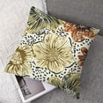 thumbnail image 7 of BANET Throw Pillow Cover Set of 2, Bedding Gardening, Decorative Square Covers for Couch Bed &amp; Sofa,Khaki Brown White 24x24in, 7 of 7