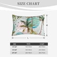 thumbnail image 6 of Balery Watercolor Palm Tree Bedding Queen Pillow Cases - Envelope Closure - Soft Brushed Microfiber Fabric - Shrinkage and Fade Resistant Pillow Cases-, 6 of 9