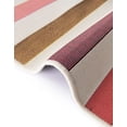 thumbnail image 6 of Unique Loom Outdoor Striped Collection Area Rug - Lines (10' Round White/Ivory), 6 of 9