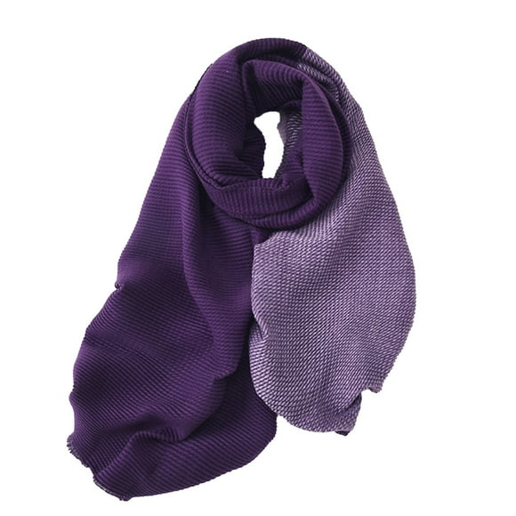 PMUYBHF Female Wedding Shawl Women and Men's Casual and Fashionable Imitation Imitation Wool Stripe Color Matching Winter Outdoor Warm Scarf Purple XXL