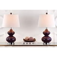 thumbnail image 2 of Safavieh Eva Double Gourd Glass Lamp in Dark Purple (Set Of 2), 2 of 5