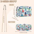 thumbnail image 4 of FORMRS Women Crossbody Purse with Chain Strap Vegan Leather Shoulder Handbag, Colorful Sailboats, 4 of 7