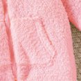 thumbnail image 5 of Jalioing Newborn Baby Fuzzy Snowsuit Cute Solid Color Long Sleeve Zipper Rompers Winter Thermal Fleece Jumpsuit, 5 of 9