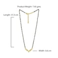 thumbnail image 6 of Estele 24Kt Gold Plated Ornamental Mangalsutra Necklace For Women with Austrian Crystals Suitable For All Occasions Special Gift For Wedding, Engagement, Anniversary, and Birthday, 6 of 7