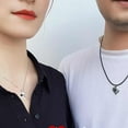 thumbnail image 3 of XUFLVPSEF 100 Languages I Love You Memory Necklace Projection Pendant Necklace for Women 2Pcs Love Heart Matching Pendant Necklace Set for Him and Her Couple Best Friends Promise Projection Jewelry, 3 of 8