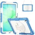 thumbnail image 1 of Funda para Samsung Galaxy Tab A11 Plus de 11 pulgadas (2025) y A9 Plus de 11 pulgadas (2023), resistente, a prueba de golpes, con soporte giratorio de 360° y correa de mano/bandolera., 1 of 9