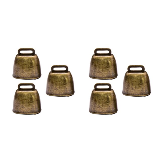 Greeniant Campana de pastoreo de estilo vintage con sonido claro y fuerte para vaca, caballo, perro, encanto rústico 2piezas