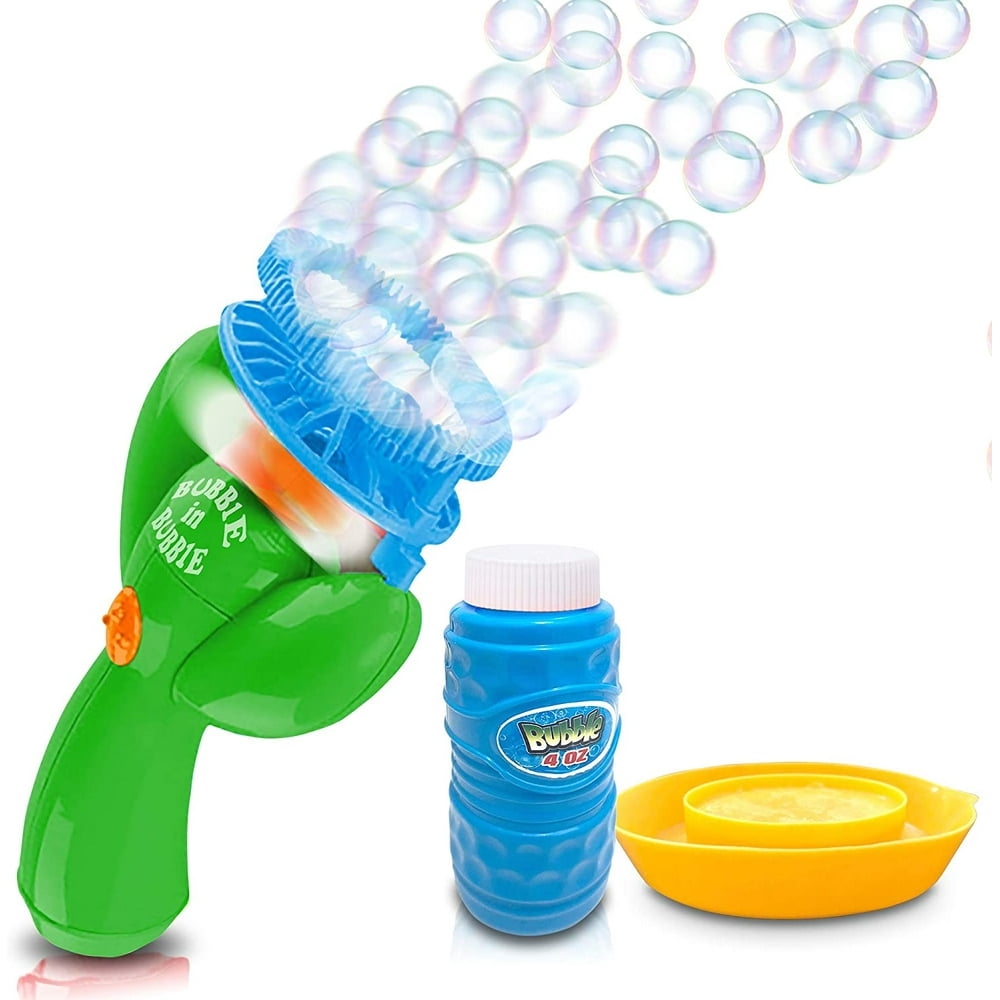 JoyX Double Bubble Blower Fan BatteryOperated Bubbles Blaster 4oz