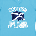 thumbnail image 4 of Inktastic Scottish Pride Scotland Flag Women's V-Neck T-Shirt, 4 of 5