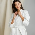 thumbnail image 6 of Fishers Finery Women's Waffle Kimono Resort Spa Robe; Above Knee with Tie Waist; Ultra Absorbent (Lvndr, M), 6 of 6
