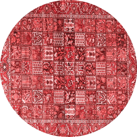 Ahgly Company Indoor Round Persian Red Traditional Area Rugs, 4' Round