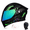 Black & Green, variant on DOCRELD DOT Bluetooth Modular Motorcycle Helmet,Rainbow/Transparent lens Motorcycle Helmet,Dual Visor Full Face Flip up Integrated Motorcycle Helmets,Built-in Dual Speaker Microphone,Adults Men Women