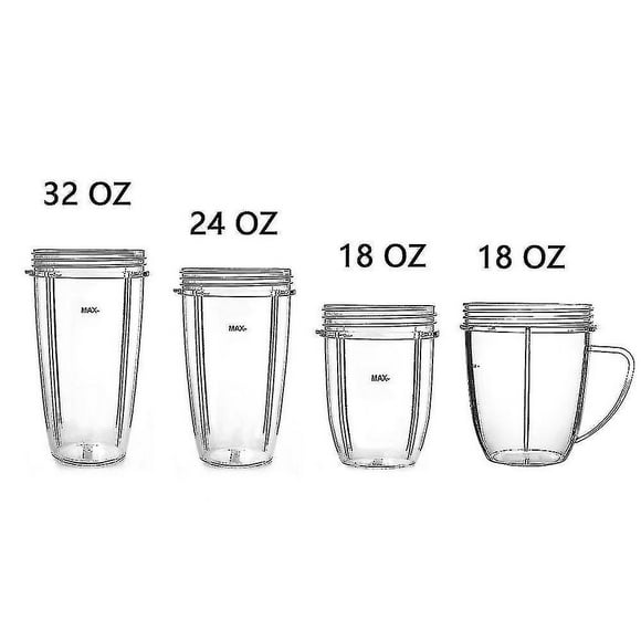 Replacement Cup For Nutribullet Replacement Parts 18/24/32oz For Nutri Bullet 600w And 900w32OZ