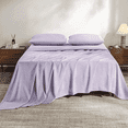 thumbnail image 1 of Juego de Sábanas Tamaño King, Z-hom Juego de 4 Piezas Sábanas Refrescantes Bolsillo Profundo de 14" Juego de Sábana y Funda de Almohada Microfibra Suave Ropa de Cama de Lujo Sábana Ajustable Lavado, 1 of 9